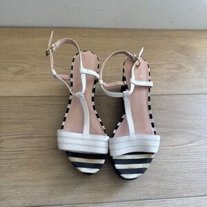 Kate Spade Platform Wedge Striped 8.5